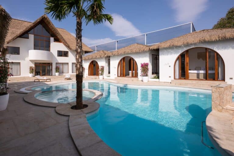 Synthetic thatch Roofing Project